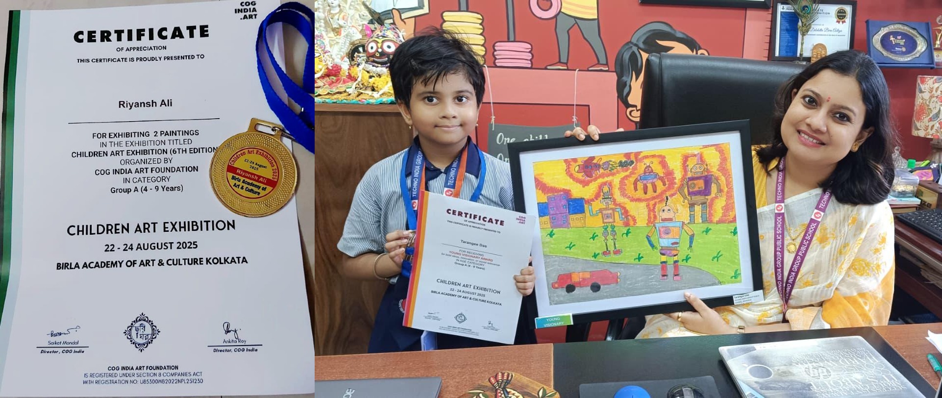 Children Art Exhibition (6th Edition), held at Birla Academy of Art & Culture, Kolkata